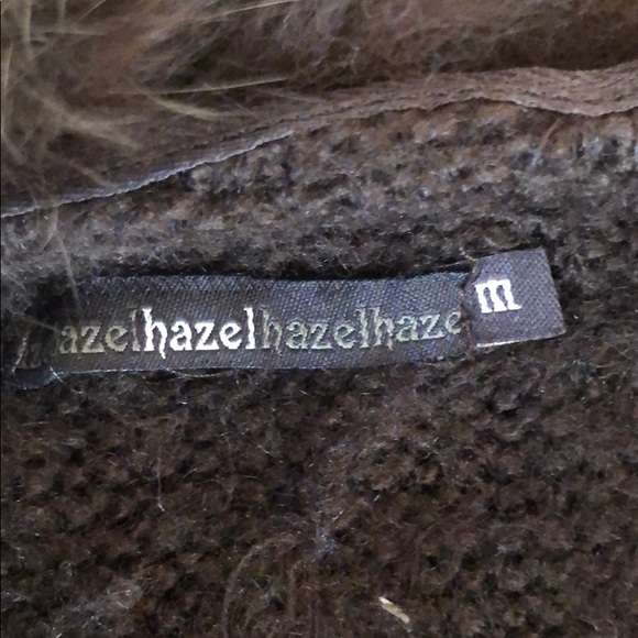 Brown Rabbit Fur Trim HAZEL JACKET SIZE M - Picture 6 of 8